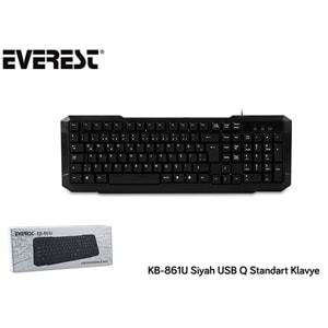 Everest KB-861U Siyah USB Q Standart Klavye