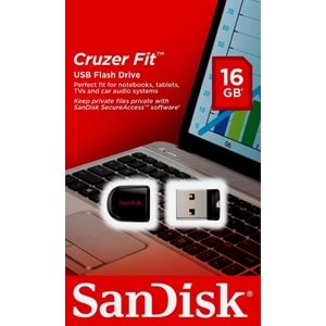 Sandisk 16GB Fit Cruzer Usb 2.0 Flash Disk