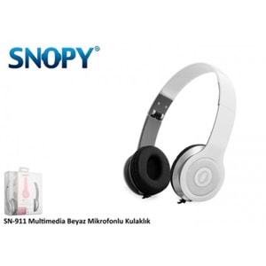 Snopy SN-911 Multimedia Siyah Mikrofonlu Kulaklık