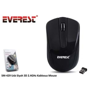 Everest Sm-429 Kablosuz Mouse Siyah