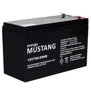 Energy Mustang 12v 7a 1.8kg. Akü