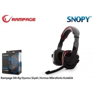 Snopy Rampage SN-R9 Oyuncu Siyah/kırmızı Mikrofonlu Kulaklık