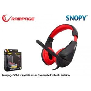 Snopy Rampage SN-R2 Oyuncu Siyah/kırmızı Mikrofonlu Kulaklık