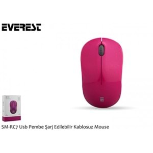 Everest SM-RC7 Usb Pembe Şarj Edilebilir Kablosuz Mouse