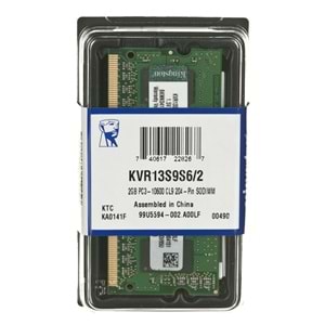 KINGSTON 2GB 1333Mhz DDR3 CL9 Notebook Ram KVR13S9S6/2