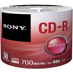 Sony Cd-R 700mb 1x-48x 50 Adet