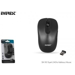 Everest SM-165 Siyah 2.4Ghz Kablosuz Mouse