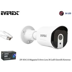 Everest DF-924 2.0 Megapixel 3.6mm Lens 36 Ledli Güvenlik Kamerası