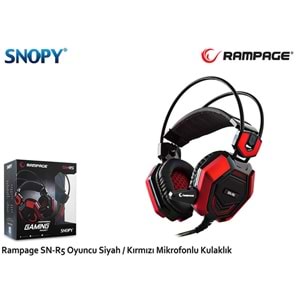 Snopy SN-R5 Rampage Oyuncu Siyah/kırmızı Mikrofonlu Kulaklık