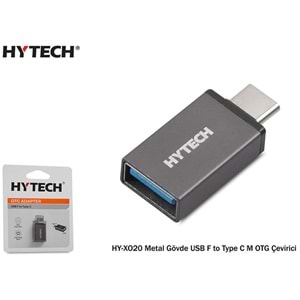Hytech HY-X020 Type-C Gümüş Metal Gövde USB F to OTG Çevirici