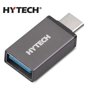 Hytech HY-XO10 Gümüş Metal Gövde USB F to MicroUSB M OTG Çevirici