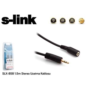 S-link SL-858 1.5m Stereo Uzatma Kablosu