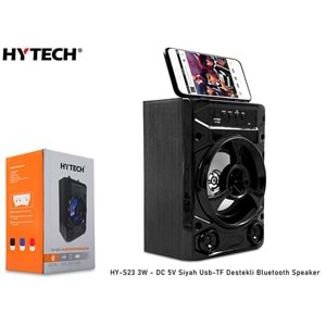 Hytech HY-S23 3W - DC 5V Siyah Usb-TF Destekli Bluetooth Speaker