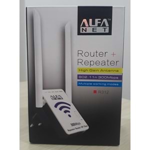 Alfanet R312 300 Mpbs Router Repeater Wifi Alıcı