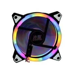Gabble C4 Çift Taraflı Rgb Renkli Ledli 12cm Kasa Fanı
