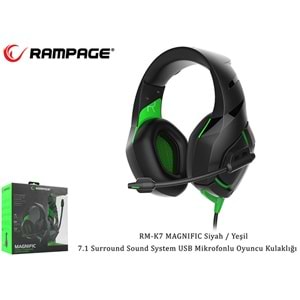 Rampage RM-K7 MAGNIFIC 7.1 Surround Sound USB Mikrofonlu Kulaklık