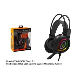 Hytech HY-G3 EAGLE Siyah 7.1 Usb RGB Ledli Gaming Mikrofonlu Kulaklık