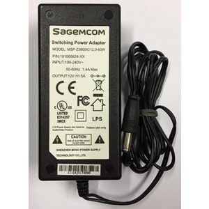 Sagemcom 12v 5a Plastik Kamera Adaptörü