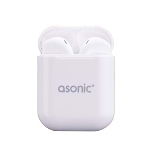 Asonic AS-TWS130 Beyaz Mobil Telefon Uyumlu Bluetoth Kulaklılk