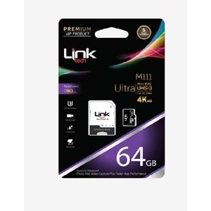 LinkTech M111 Premium Micro SD Ultra 64 GB Hafıza Kartı
