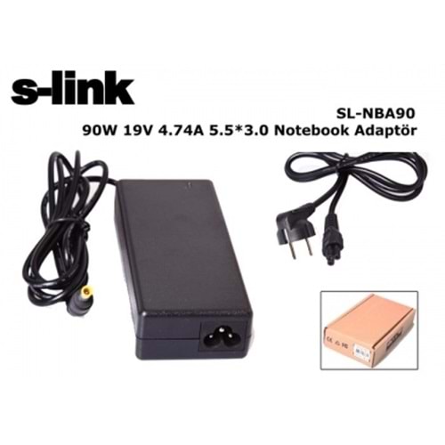 S-link SL-NBA82 90w 19.5V 4.7A 6.0*4.4 Sony Notebook Adaptör
